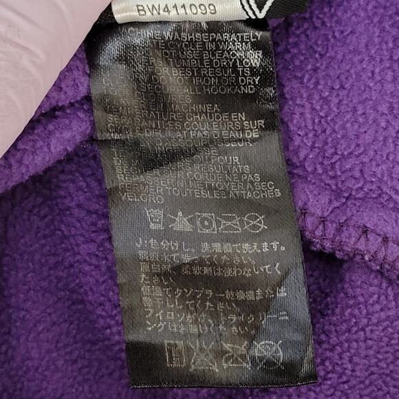 Vintage Y2K North-Face Fleece Jacket Womens S/M 18x25 Purple TNF - Picture 11 of 16